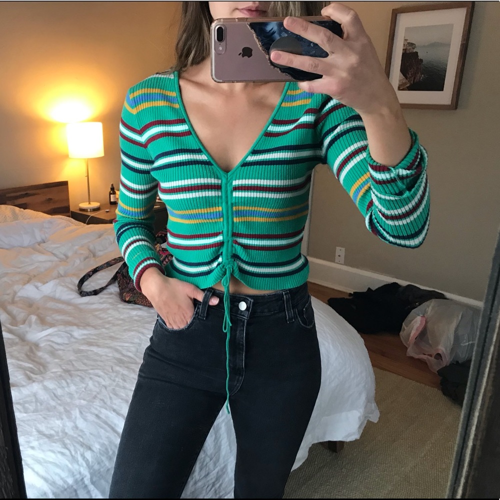 Urban Outfitters Long Sleeve Crop Sweater